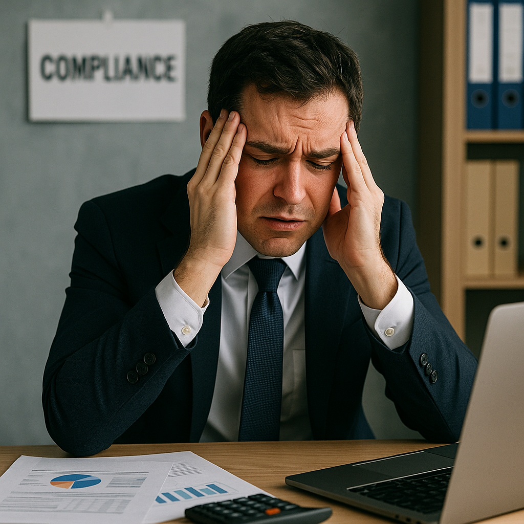 stressed out financial advisor due to compliance-1 stressed out financial advisor due to compliance-1