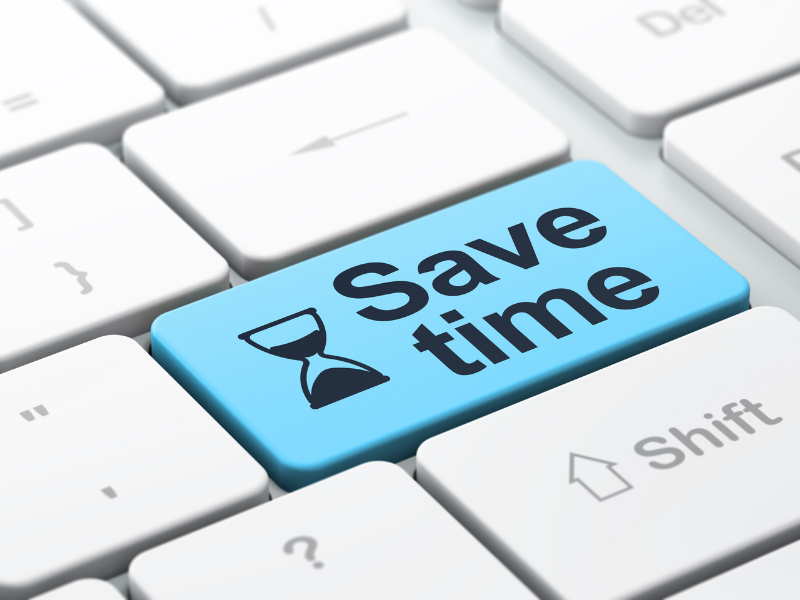 save time through digitalization